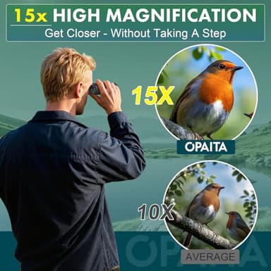 15x52 Binoculars for Adults High Powered - OPAITA Bird Watching Binoculars Lightweight with HD Large Range View Powerful for Hunting Traveling Stargazing Cruise Trip Sports - Image 2