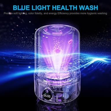 Portable Washing Machine,1.5L Rechargeable Cordless Mini Washing Machine underwear washer, Deep Clean Socks, Underwear, Baby Clothes For Solo Living, Apartments, Hotels, Travel, And Camping(apricot) - Image 6