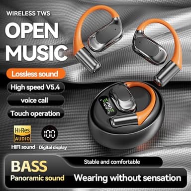 Translation Earbuds Real Time - 144 Language Ai Translator Earbuds, 3 in 1 Bluetooth Headphones Translator Device for iOS and Android, Simultaneous Bluetooth Translation, Black - Image 3