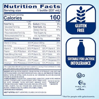Ensure High Protein Milk Chocolate Nutrition Shake With Fiber | 24 Pack - Image 6