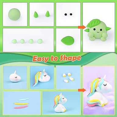 ESSENSON Air Dry Clay 100 Colors, Modeling Clay for Kids, DIY Molding Magic Clay, Gift for Kids - Image 4