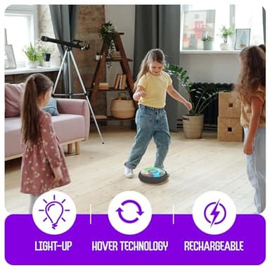 Ninja Blast Hover Soccer Light-Up Ball, Indoor Toy Games Gifts for Birthday, Kids, Boys for Age 6, 7, 8, 9, 10, 11, 12 Years Old, Single - Image 3