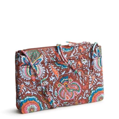 Vera Bradley Women's Premium Cotton Foxbury Crossbody Bag, Marrakesh Cinnamon, One Size - Image 2