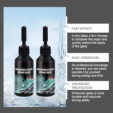 Windshield Crack Repair Kit, 2025 Upgraded Windshield Crack Repair Kit, Suitable for Repairing car Windshield Cracks, Repairing Cracks and Damages（1PC） - Image 4