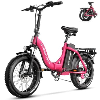 1000W Folding Electric Bike, 48V 20.8AH Large Removable Battery E-Bike, 30+MPH, 80 Miles Max Range, 20" Fat Tire Electric Bike for Adults, Adult Electric Bicycles Commute E-Bikes For Women/Men - Image 9
