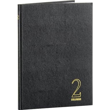 Wilson Jones Hardbound Accounting Journal, 9.25 x 7 Inches, 2 Columns, 80 Pages, 30 Lines per Page, Black (W74102A) - Image 5