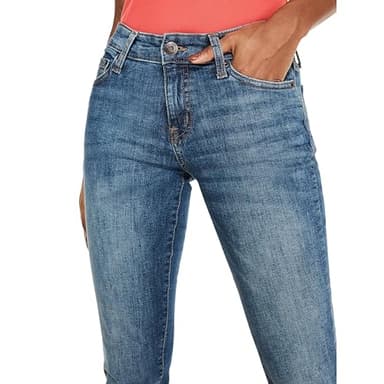 AEROPOSTALE Womens Aero Mid Rise Bootcut Jeans, Medium Wash, 10 US - Image 2