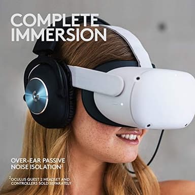 Logitech G PRO Gaming Headset for Oculus Quest 2 - Oculus Ready - Custom-length Cable - PRO-G Precision Gaming Audio Driver - Steel and Aluminum Build - Low-Latency 3.5 mm Aux Connection - Image 4