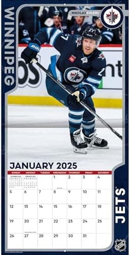 TURNER SPORTS Winnipeg Jets 2025 12x12 Team Wall Calendar (25998011960 - Image 3