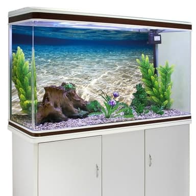 AWERT 36x18 inches Ocean Floor Aquarium Background Underwater Fish Tank Background Undersea Theme Aquarium Background - Image 4