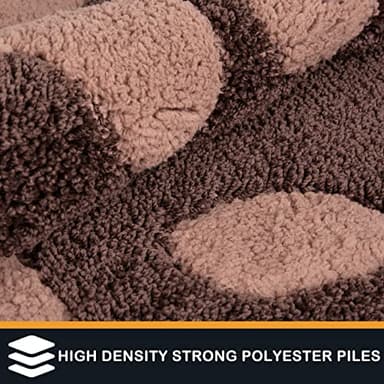 PURRUGS Dirt Trapping Door Mat 32" x 47", Non-Skid/Slip Machine Washable Microfiber Entryway Rug, Dog Doormat, Super Absorbent Welcome Mat for Muddy Wet Shoes and Paws, Brown - Image 5