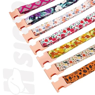 HSIGIO Soft Cotton Dog Collar, Adjustable Dog Collar with Metal Buckle, Halloween with Pendant Girl Boy Dog Collars Gift for Small Medium Large Dogs (Large) - Image 7