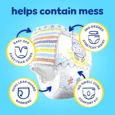 Pampers Swim Diapers - Splashers - Size 4, 18 Count, Gap-Free Disposable Baby Swimming Pants - Image 3