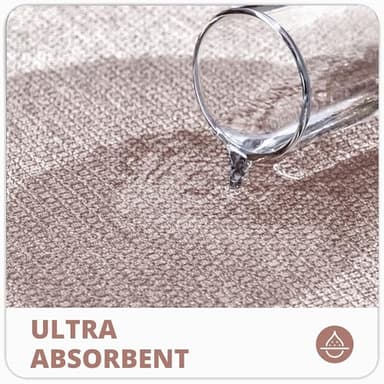 Bath Mat,Ultra Thin Bathroom Rugs,Rubber Bath Mats for Bathroom,No Slip Bath Rugs,Quick Dry,Machine Washable,Low Pile,Absorbent,Shower Outside,Sink,Home Decor Accessories.Beige,1'5"x2'3"(17x27inch) - Image 3