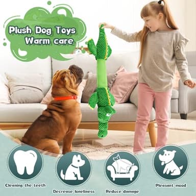 WOWBALA Dog Toys for Aggressive Chewers : Tough Interactive Tug of War Dog Toys-Squeaky Chew Toys for Small,Medium,Large Breed - Image 3