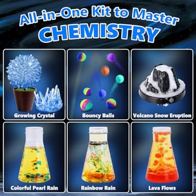 UNGLINGA 250+ Science Experiments Kits for Kids, Boys Girls Toys Birthday Gifts Ideas, Chemistry Set, S.T.E.M Activities Educational Project, Volcano Scientist Kit - Image 4