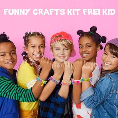 Dupamind Art & Craft Kits for Kids, DIY Friendship Bracelet Making Kit for Girls, Jewelry Making with Charm & Sticker, Birthday Gifts for Ages 4-12, Toy for Ages 4, 5, 6, 7, 8, 9, 10, 11, 12 Years Old - Image 6