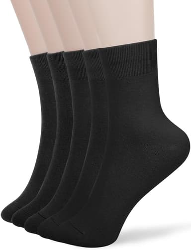 FGZ Women Thin Cotton Socks Soft Cozy Socks Cute Ankle Crew Socks 5 Pairs - Image 4