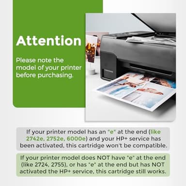 67XL Ink Cartridge Black/Color Combo Pack Replacement for HP Ink 67 67XL HP67 XL HP67XL for 2700 2700e 2752 2752e 2742e 2755e 4100 4100e 4152e 4155e 6000 6055e 6400 6458 6458e 6455e Printer - Image 4