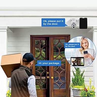 Hiseeu Solar Security Camera Outdoor, 4PCS 4MP Wireless Security Camera System with 10in LCD, 2-Way Audio, PT 360°, Night Vision, Motion Detection, 2.4G WiFi, No Subscription fee - Image 6