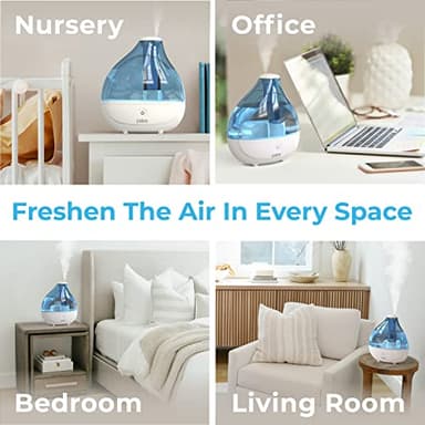 Pure Enrichment MistAire Ultrasonic Cool Mist Humidifier - Quiet Air Humidifier for Bedroom, Nursery, Office, & Indoor Plants - Lasts Up To 25 Hours - Image 5