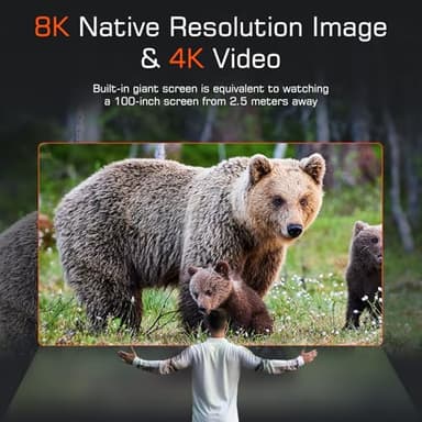 3D VR Night Vision Goggles,8K UHD Night Vision Binoculars for Adults, Auto Wake and Seamless 3D Integration Tech,Infrared Goggles, Rechargeable with 8K Photo&4K Video - Image 3