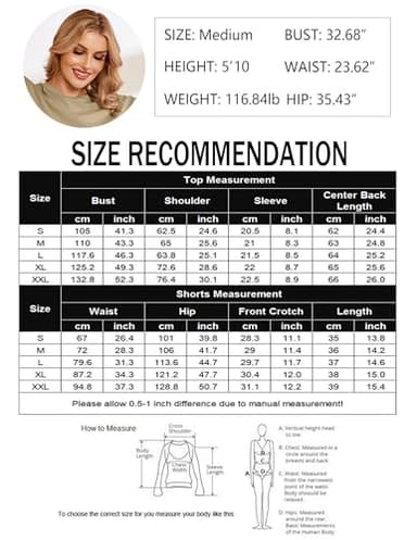 Ekouaer Pajamas for Women Set 2 Piece PJ Soft Comfy Lounge Sets Short Sleeve Tops Shorts Sets Cotton Sleepwear,L Khaki - Image 6