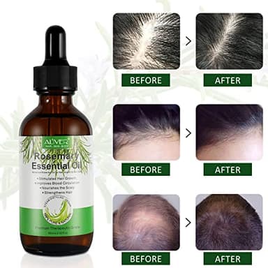 Rosemary Oil for Hair Growth, 100% Pure Organic Rosemary Oil for Eyebrow and Eyelash, Nourishes The Scalp, Improves Blood Circulation,Rid of Itchy & Dry Scalp 60ml - Image 7