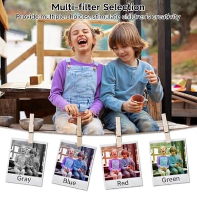 Digital Camera, FHD 4K Digital Camera with 64GB SD Card, 44MP Digital Point and Shoot Camera, 16X Digital Zoom, Anti Shake, 3-LED Fill Lights, Compact Camera for Kids Teen Boys Girls, Blue - Image 3