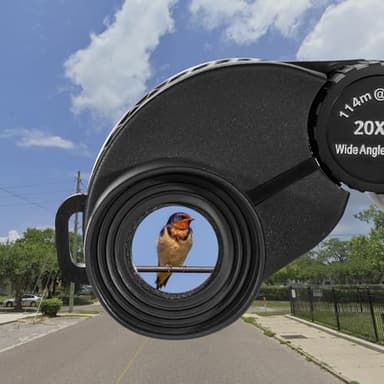 Binoculars for Adults and Kids, 20x25 High Powered Fully Multi-Coated Lenses, BAK 4 Compact Waterproof Binocular, Essential Pocket Binoculars with Low Light Vision for Bird Watching, Outdoor Hunting - Image 7