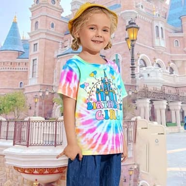 Birthday Girl Shirt Magical Castle Tshirt Birthday Shirts for Kids Funny Birthday Party Gift Tees Cute Graphic Tops - Image 6