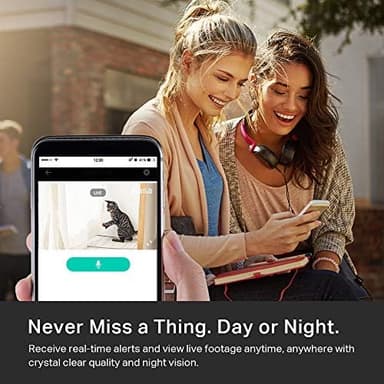 Kasa Smart Security Camera for Baby monitor, 1080p HD Indoor-Camera for Home Security with Motion Detection, Two-Way Audio, Night Vision, Cloud & SD Card Storage, Works with Alexa & Google Home (EC60 - Image 4