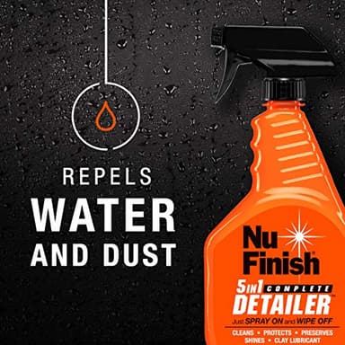 Nu Finish 5-in-1 Complete Detailer Spray with Towel, Preserves and Protects Car Detailing, Includes 1 Microfiber Towel, 22 Oz Spray - Image 4