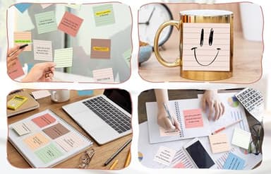 (18 Pack) Lined Sticky Notes 3x3 in Post, Vintage Colors, Sticky Pads, Strong Adhesive, Recyclable, Self-Stick Pads, Easy to Post for Home, Office, Notebook - Image 7