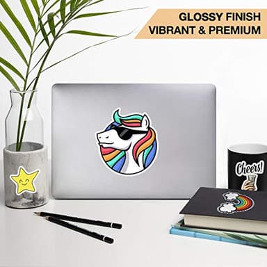 HTVRONT Printable Vinyl for Inkjet Printer & Laser Printer - 40 Pcs Glossy White Waterproof Printable Vinyl Sticker Paper, 8.5"x11" - Image 6