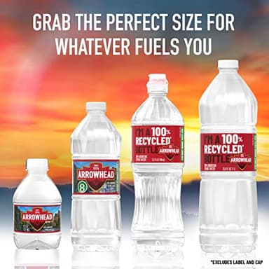 Arrowhead Brand 100% Mountain Spring Water, 16.9-ounce Recycled Plastic Bottles, 6 Count - Image 8