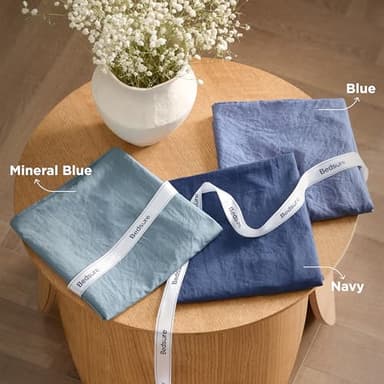 Bedsure Super King Size Comforter Set, Grayish Blue Soft Prewashed Bedding for All Seasons, 3 Pieces GentleSoft™ Bed Set, 1 Lightweight Comforter (120"x120") and 2 Pillowcases (20"x36") - Image 8