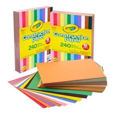 Crayola Construction Paper - 480ct (2pck), Bulk Teacher Supplies, Back to School Essentials For Kids, Classroom Must Have, Arts & Crafts Art Paper - Image 2