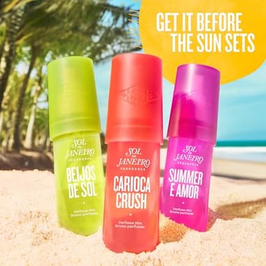 SOL DE JANEIRO Limited Edition Perfume Mist Bundle - Beijos de Sol, Carioca Crush, & Summer é Amor 90 ml - Amazon Exclusive - Image 2