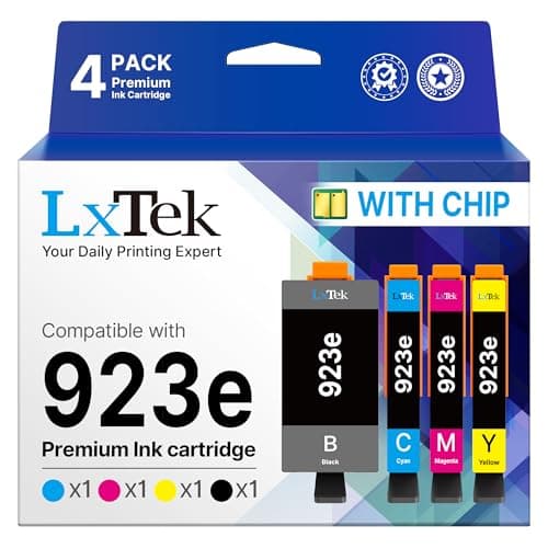 923XL 923e 923 Ink Cartridges (with Chip) Replacement for HP 923XL Ink Cartridges Combo Pack for OfficeJet Pro 8135e 8130e 8139e 8138e 8122e 8120 8124e 8125e 8130 8132e 8134e Printer, 4 Pack - Image 1