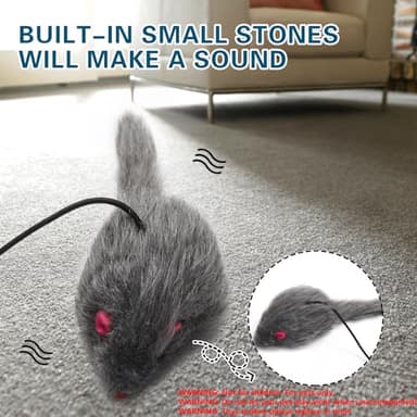 Kalimdor Interactive Cat Feather Toys,Retractable Teaser Toy ，Hanging Interactive Toys for Indoor Cats Kitten Play Chase Exercise, Kitten Mental Exercise Toys (1 Pack) - Image 3