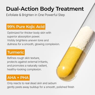 Dr.Melaxin Body Keratin Care Kojic Acid Turmeric Spray Gently Exfoliating Peeling Solution Korean Skincare All Skin Types 200ml - Image 6