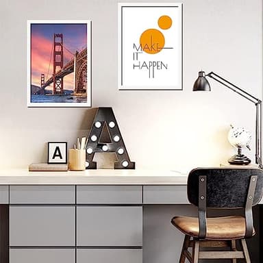 ijuerybai White 16x20 Picture Frame Set of 3, High Transparent Frame for 16 By 20 Photo Collage Canvas Poster Size Wall Mount and Tabletop Horizontally Vertically (White, 16 x 20 inches) - Image 4