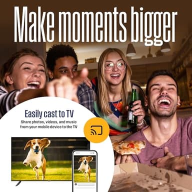 Westinghouse Edgeless Roku TV - 43 Inch Smart Television, 1080P LED FHD w/Wi-Fi & Mobile App Connectivity, Flat Screen Compatible w/Apple AirPlay, Alexa, & Google Assistant - Image 7