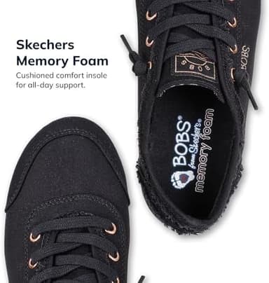 Skechers Women's Bobs B Cute Sneaker – Memory Foam, Flexible Outsole, Lightweight Vegan Shoes - Image 5