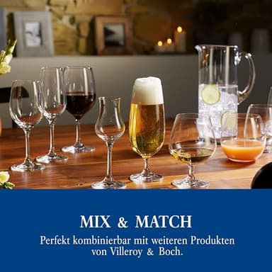 Villeroy & Boch Entrée Glass Tumbler Set of 4, Crystal Glass - Dishwasher Safe Construction - 20.75 Ounce Capacity - Image 7