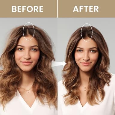 VOLLUCK Root Touch up Powder, Instant Hairline Powder for Thinning Areas and Gray Hair Coverage, Natural and Non-greasy Root Cover up for Women and Men (Red, 0.14 Ounce) - Image 5