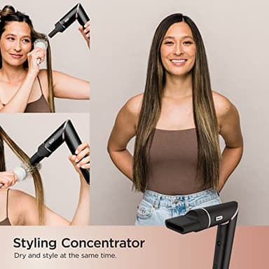Shark Hair Dryer | FlexStyle Hair Styling System | Portable & Powerful Blow Dryer Brush | Hair Curler & Volumizer | 6 Styling Tools Included | Best for All Hair Types | Black | HD440BK - Image 5