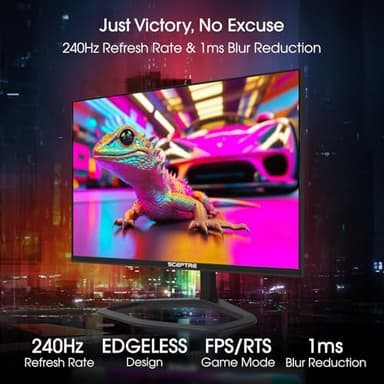 Sceptre New 24.5-inch Gaming Monitor up to 240Hz DP x2 HDMI x2 Build-in Speakers 2025 - Image 4