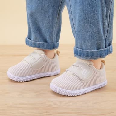 BMCiTYBM Baby Shoes Girls Boys First Walking Sneakers Infant 6 9 12 18 24 Months Camel Size 18-24 Months Toddler - Image 2